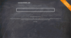 Desktop Screenshot of crosswordslabs.com